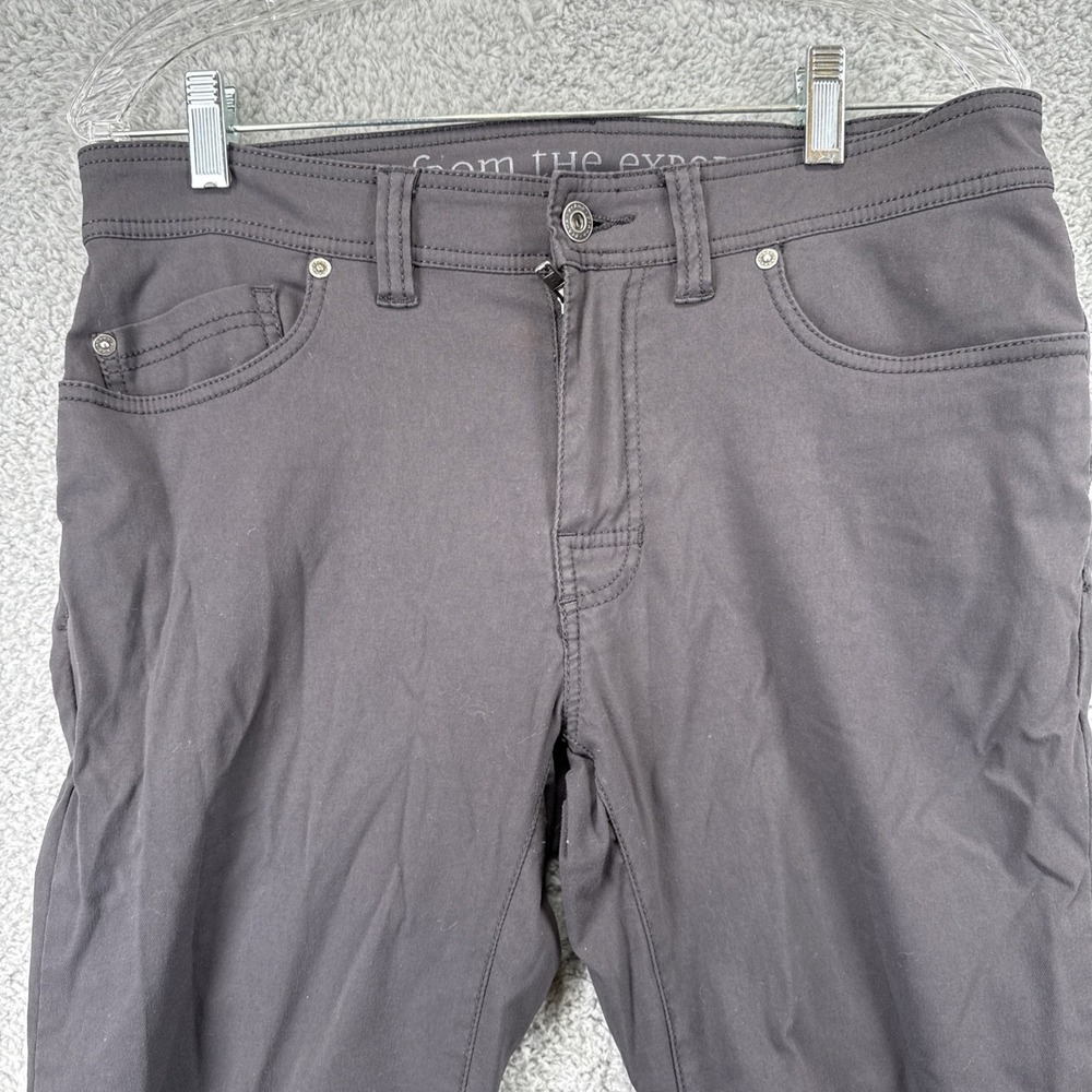 Prana Mens Slim Fit Pants 31W x 32L Grey Outdoor Hiking Camping Stretch